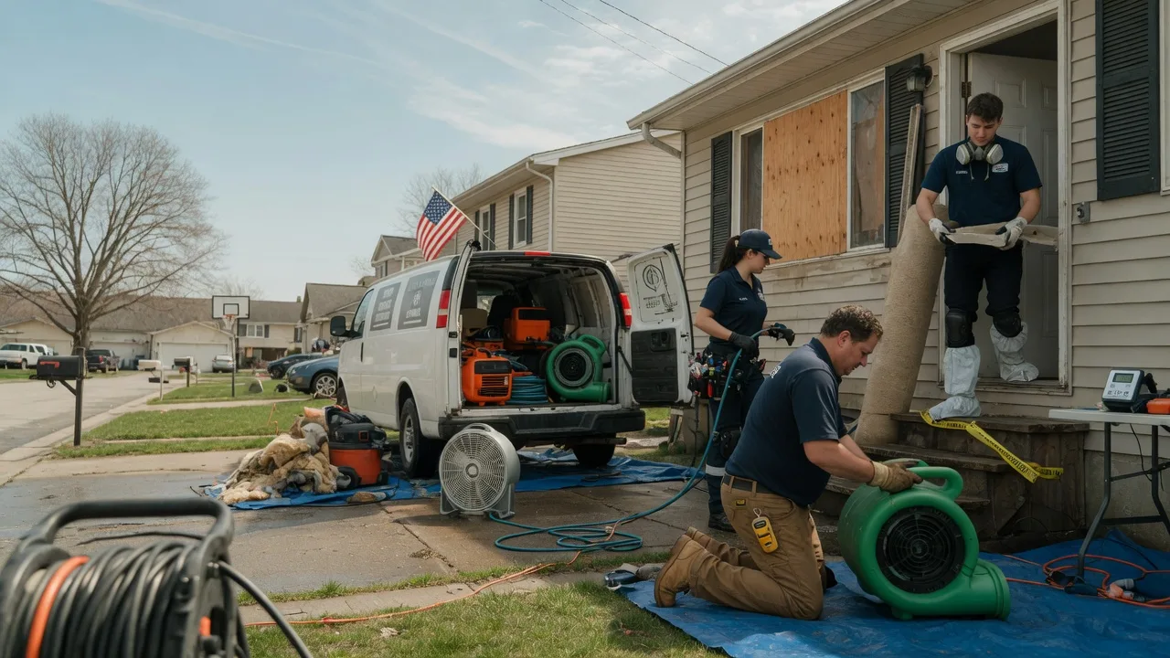 Water Damage Restoration in Manderson, SD near me